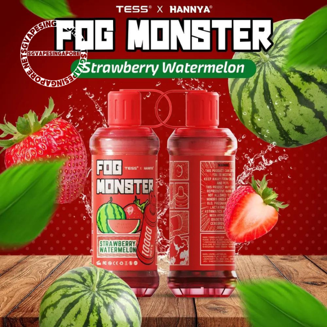 SG Vape Singapore offers the Fog Monster 10000 puff disposable vape with fast delivery in Singapore. Check out our range that includes the popular Redbull and strawberry watermelon flavor and visit our vape shop today.