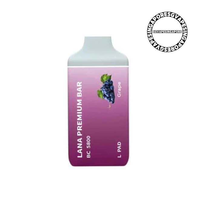 Lana Premium Bar 5800 Disposable Pod - Sg Vape Singapore - grape