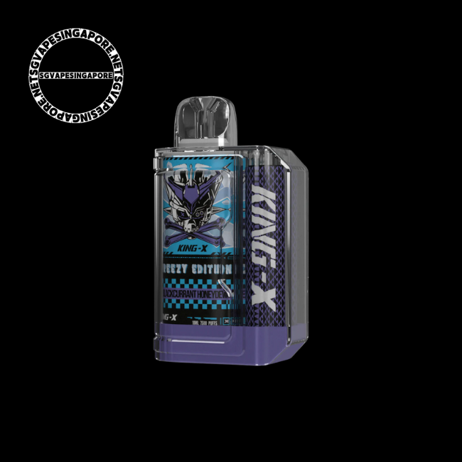 Looking for a reliable vape shop in Singapore? Look no further! SG Vape Singapore offers the King X 7500 puff disposable vape, featuring a delicious strawberry and blackcurrant honeydew flavor. Enjoy the convenience of online ordering and fast delivery. Check us out now!