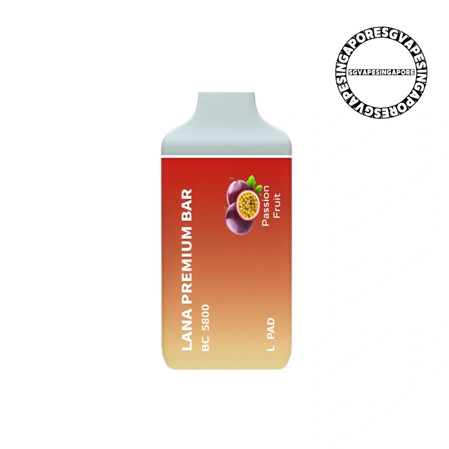 Lana Premium Bar 5800 Disposable Pod - Sg Vape Singapore - passion fruit