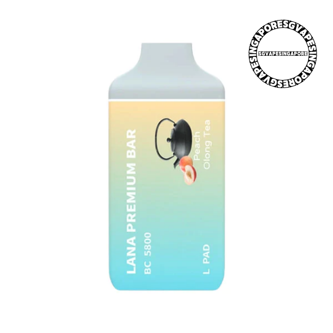Lana Premium Bar 5800 Disposable Pod - Sg Vape Singapore - peach oolong tea