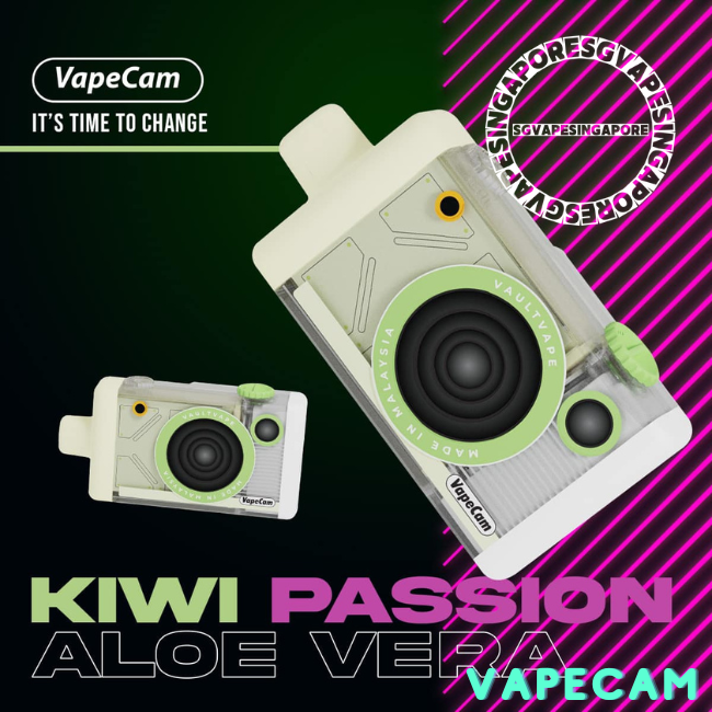 Welcome to the Vape Cam 12k puff disposable vape, a popular choice among vape enthusiasts in Singapore. Discover the latest arrival from Vapetape, featuring a delicious grape and kiwi passion flavor. Visit our vape store in Singapore today to get yours.